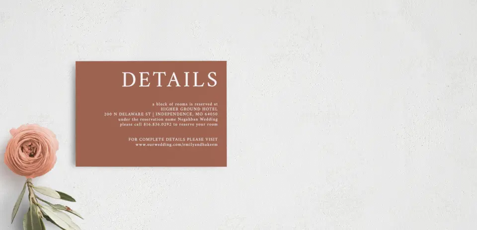 Guest Information Card