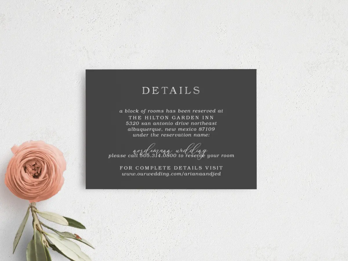 Guest Information Card