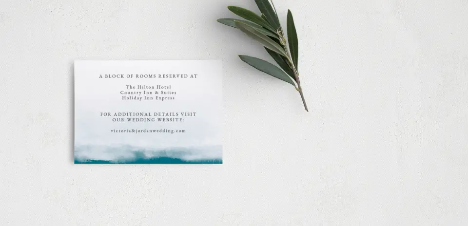Guest Information Card Back View