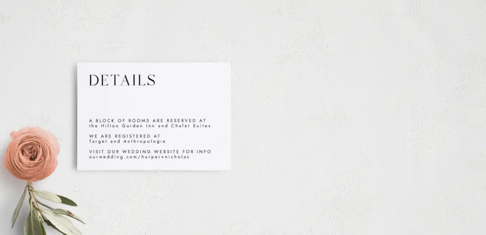 Guest Information Card