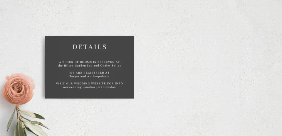 Guest Information Card