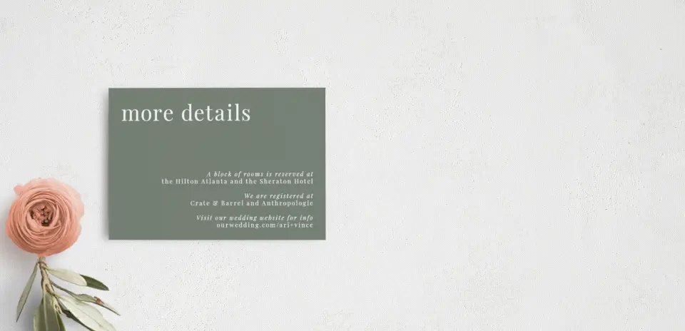 Guest Information Card