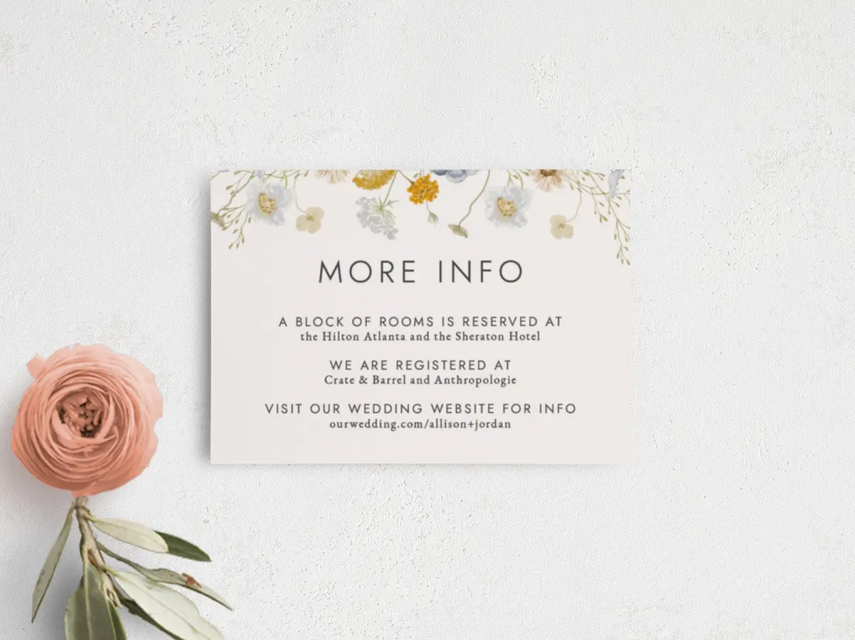 Guest Information Card