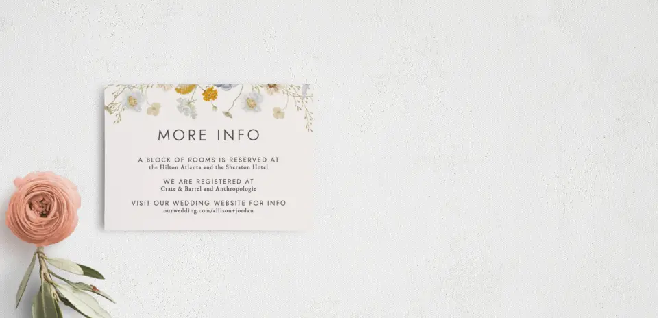 Guest Information Card