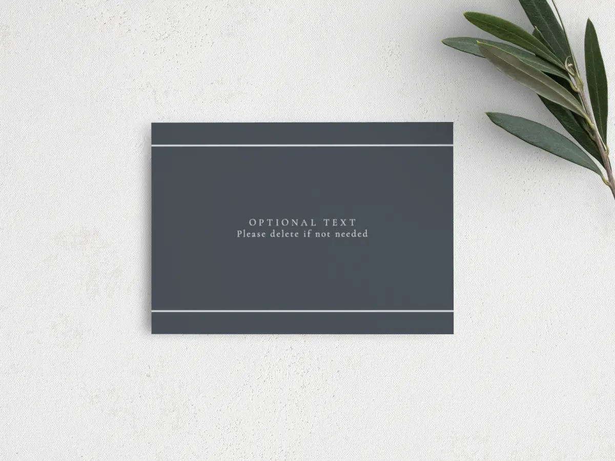 Guest Information Card Back View