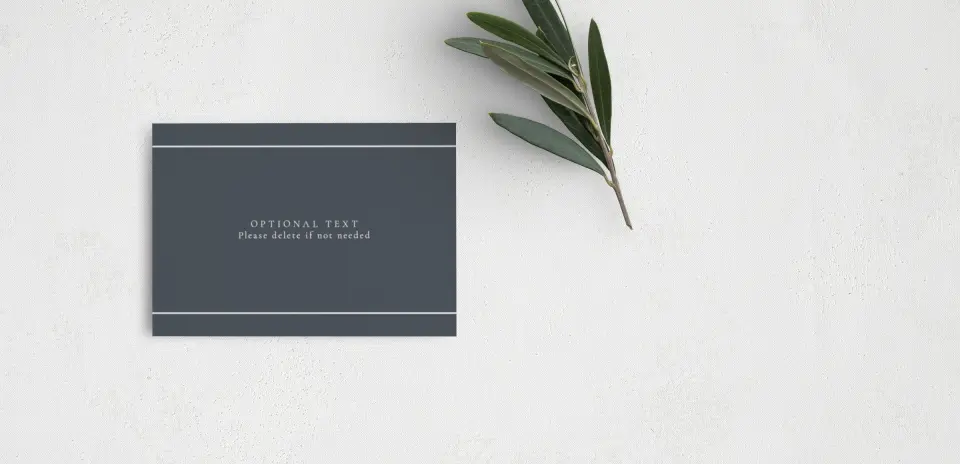Guest Information Card Back View