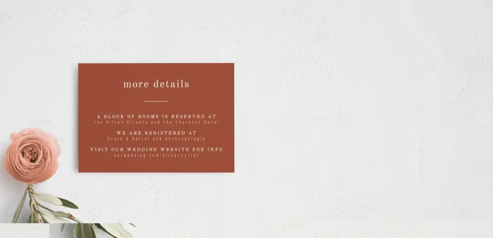Guest Information Card