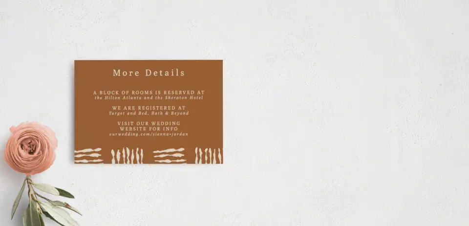 Guest Information Card