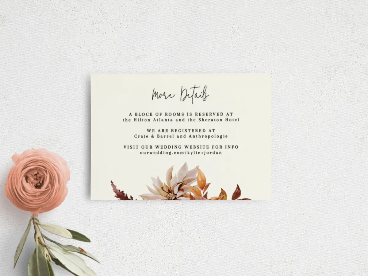 Guest Information Card