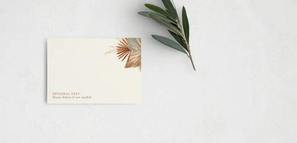 Guest Information Card Back View