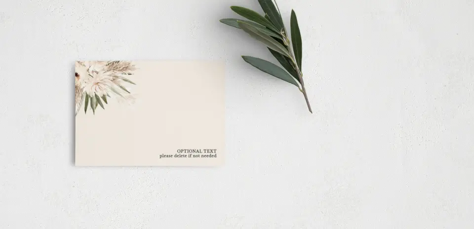 Guest Information Card Back View