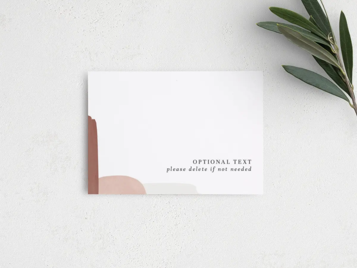Guest Information Card Back View