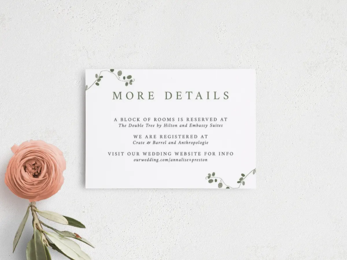 Guest Information Card