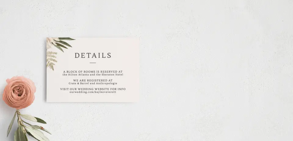 Guest Information Card
