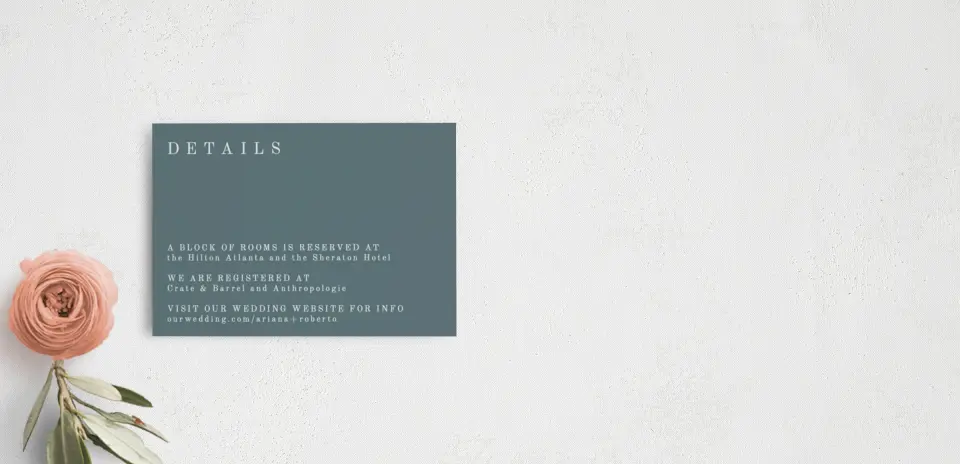 Guest Information Card