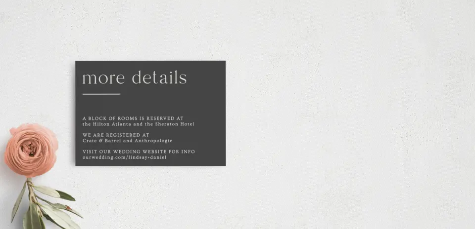 Guest Information Card