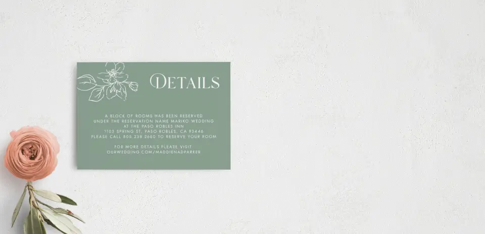 Guest Information Card