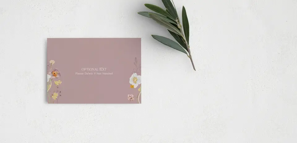Guest Information Card Back View