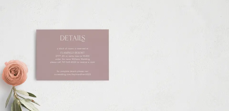 Guest Information Card