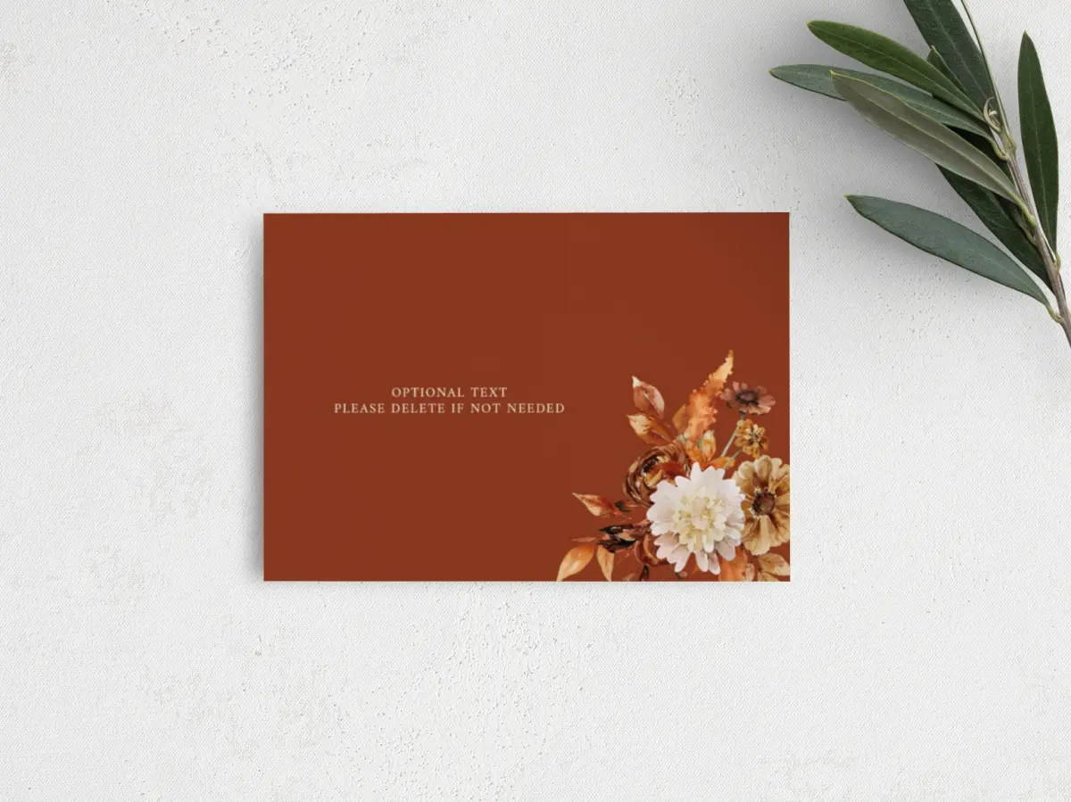 Guest Information Card Back View