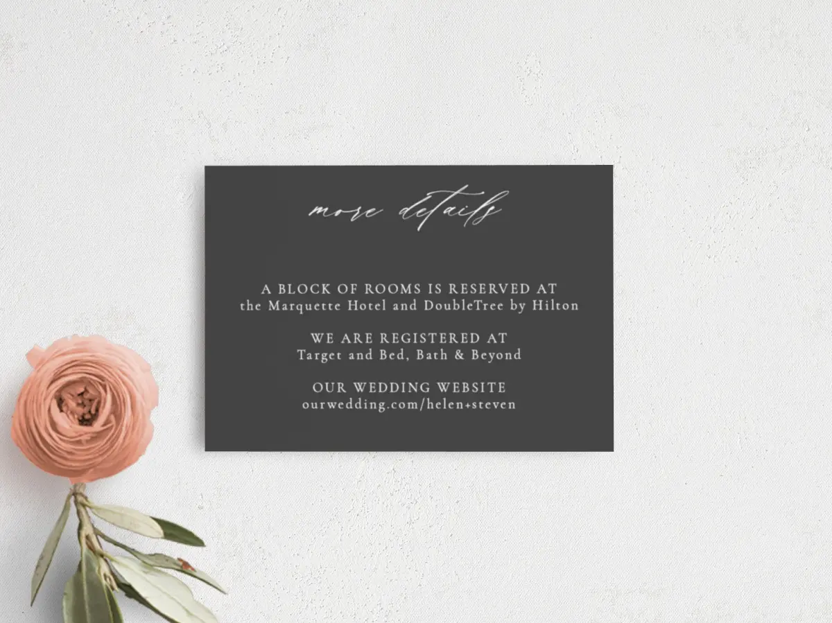 Guest Information Card