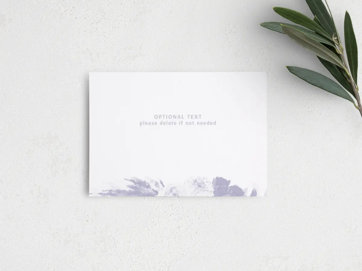 Guest Information Card Back View