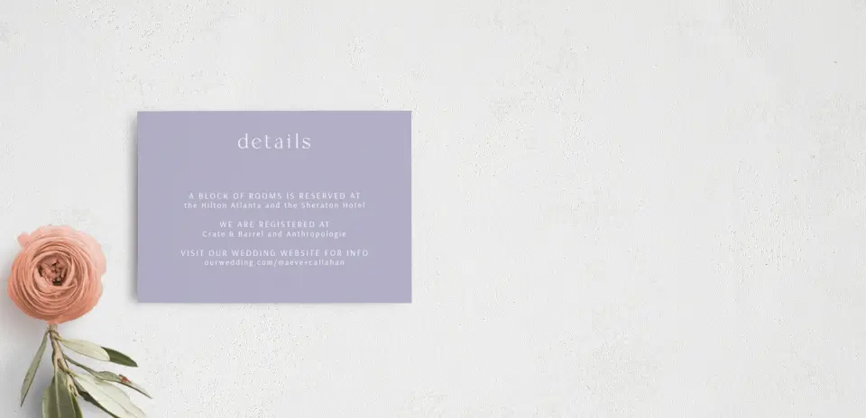 Guest Information Card