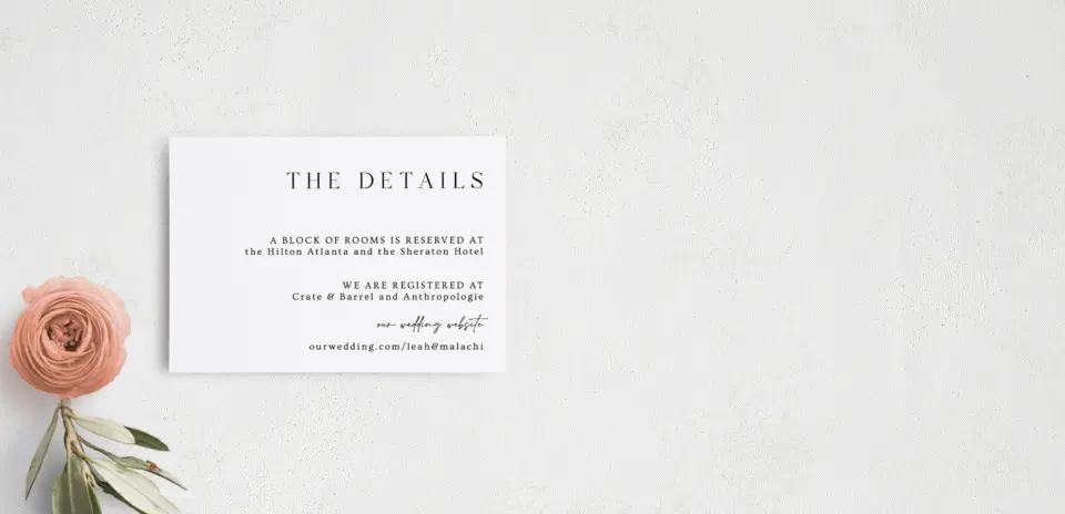 Guest Information Card
