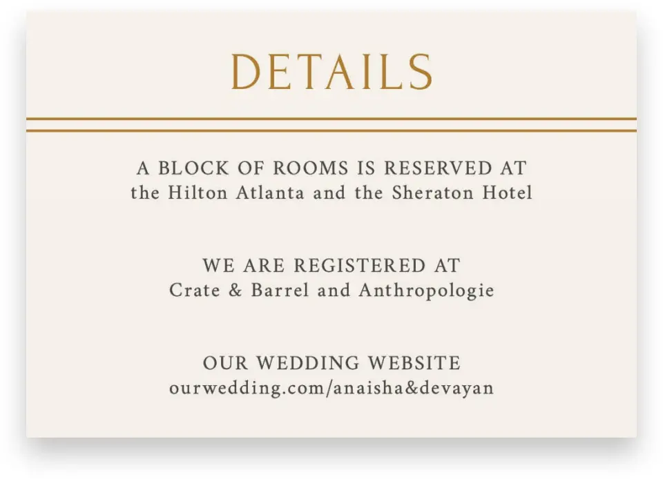 This is a 5" x 3½" Wedding Invitation Enclosure Card called Indian Mandala printed in full color on Premium Smooth paper