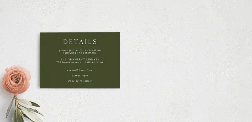 Guest Information Card