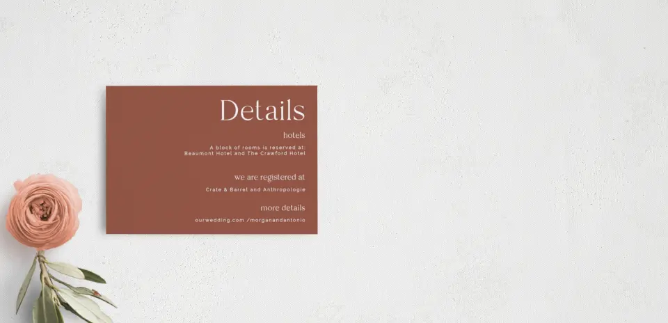 Guest Information Card