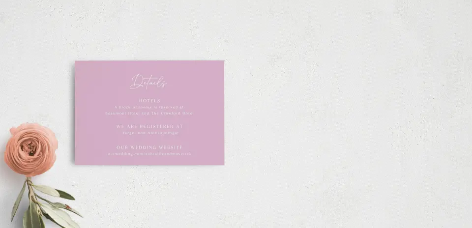 Guest Information Card