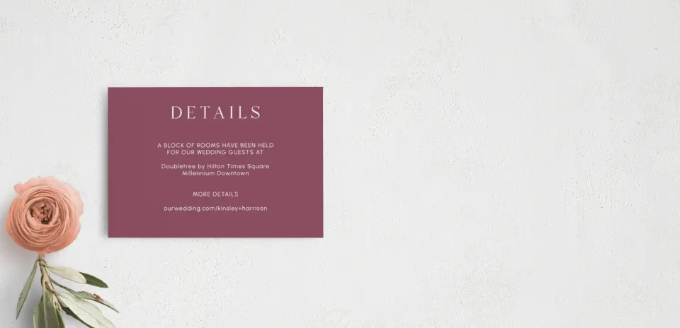 Guest Information Card