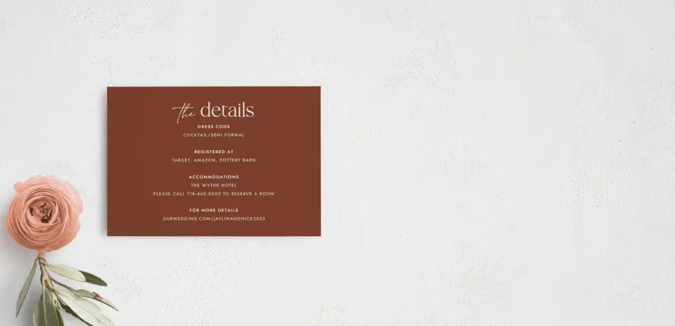Guest Information Card