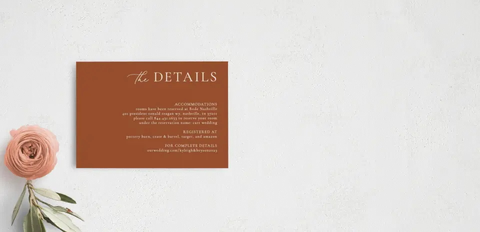Guest Information Card