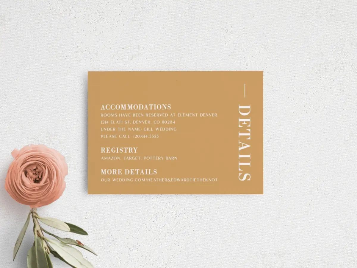 Guest Information Card