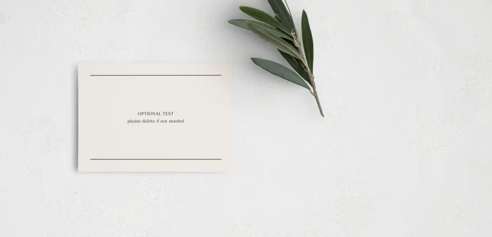 Guest Information Card Back View