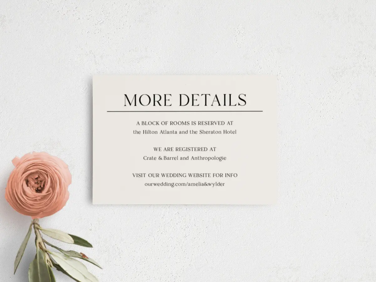 Guest Information Card