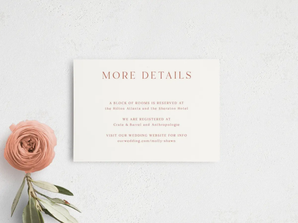 Guest Information Card