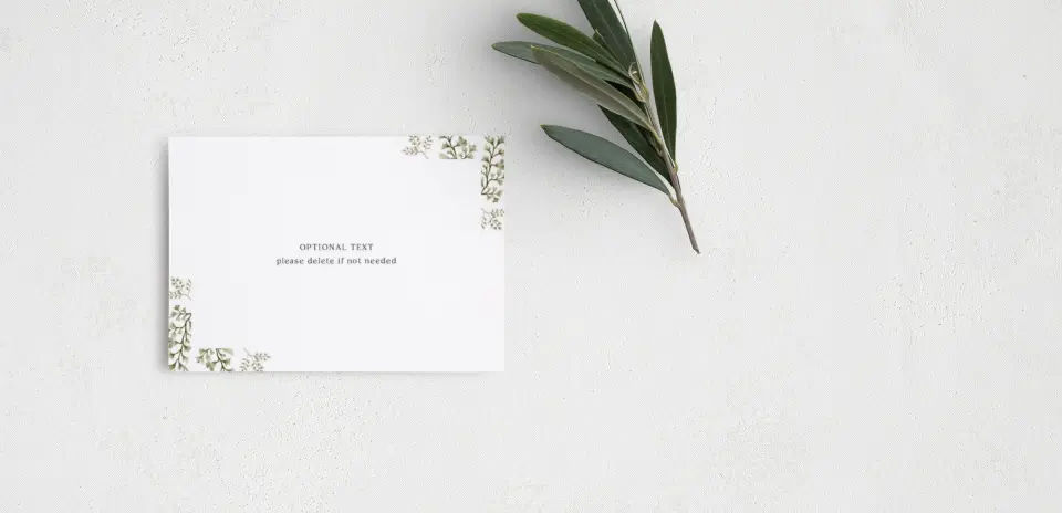 Guest Information Card Back View