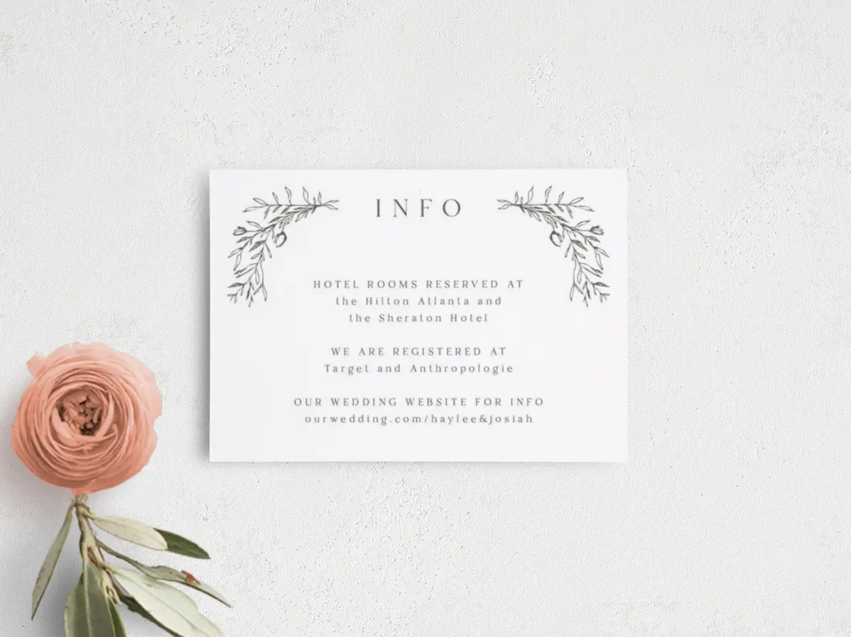 Guest Information Card