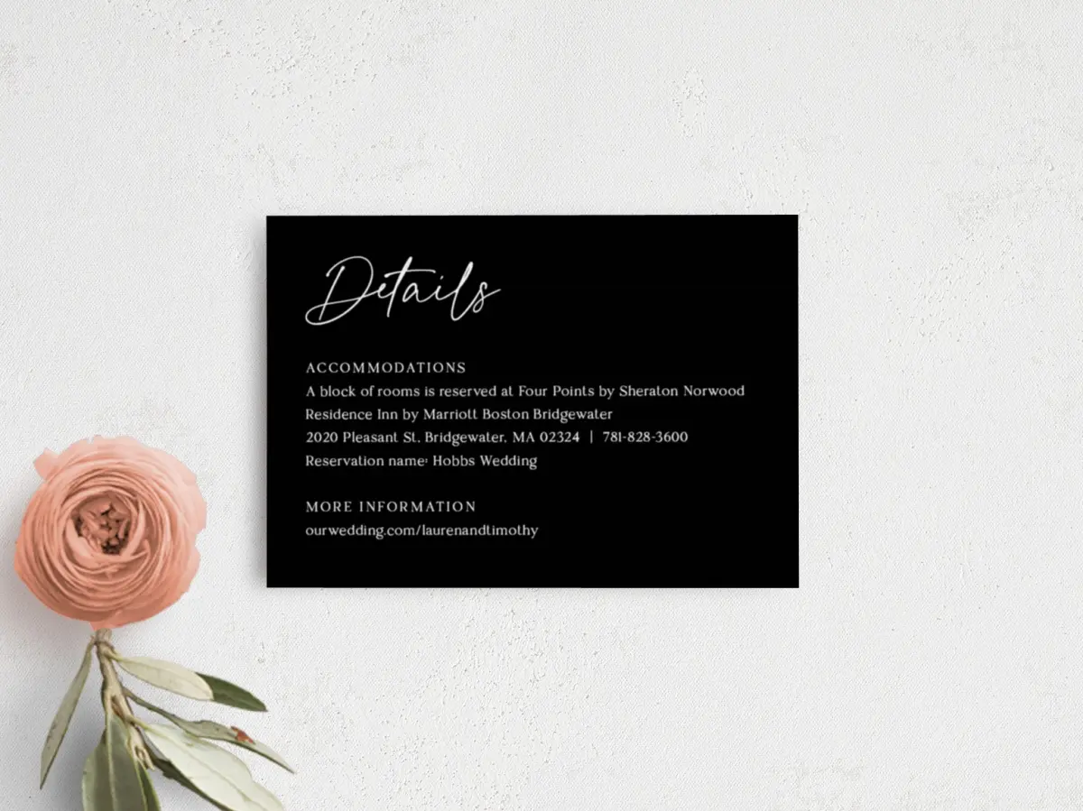 Guest Information Card