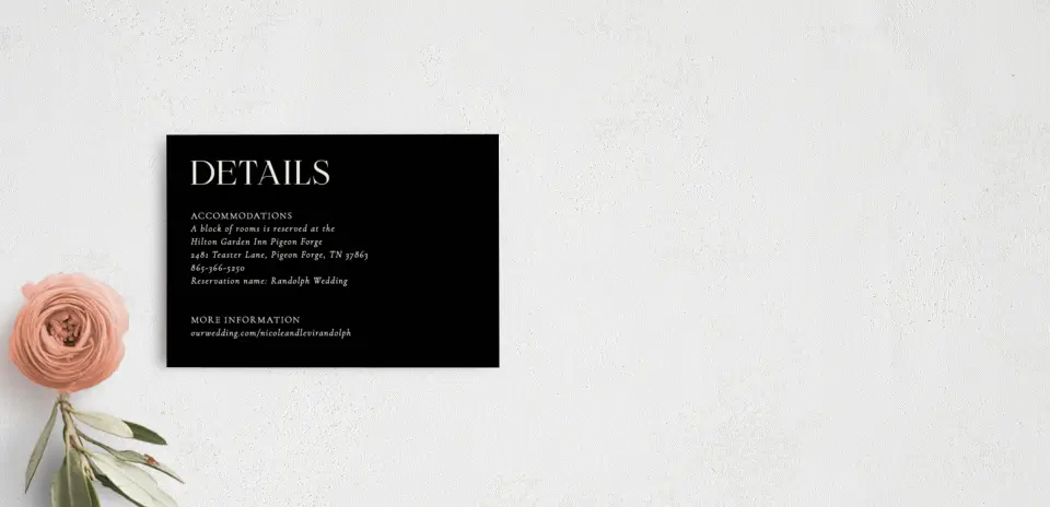 Guest Information Card