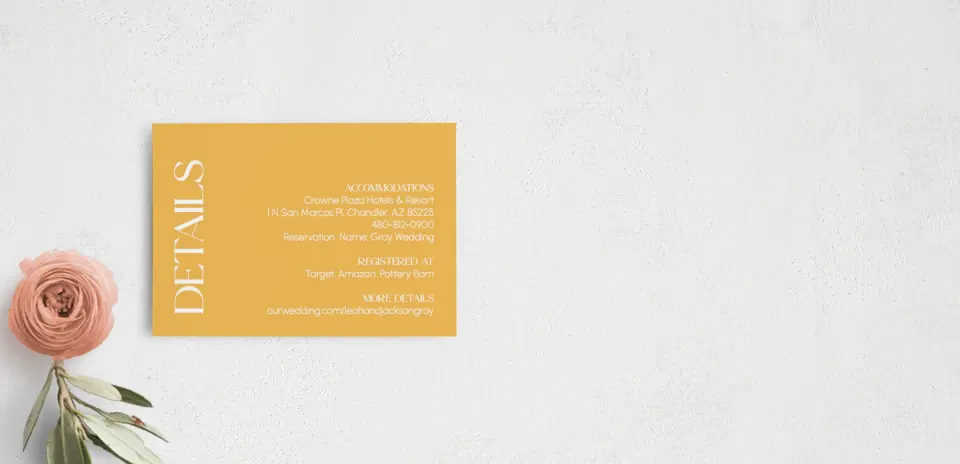 Guest Information Card