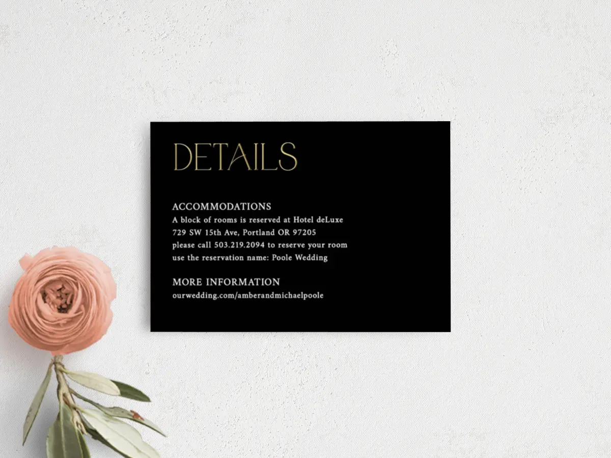 Guest Information Card