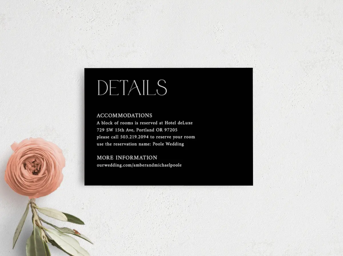 Guest Information Card
