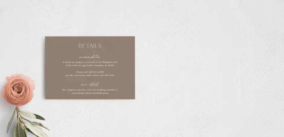 Guest Information Card