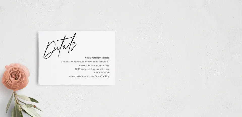 Guest Information Card