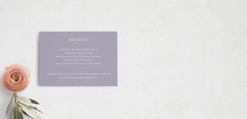 Guest Information Card