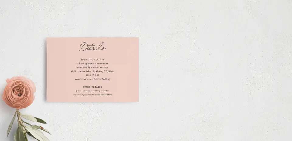 Guest Information Card